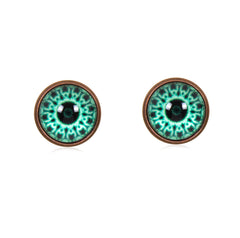 Mandala Stud Earrings in Red Copper - ESRC034