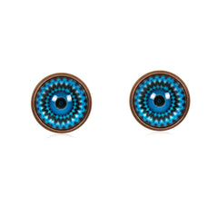 Mandala Stud Earrings in Red Copper - ESRC035