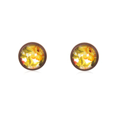 Spring Time Blossoms Stud Earrings in Red Copper - ESRC056