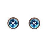 Feeling Festive Stud Earrings in Red Copper - ESRC067