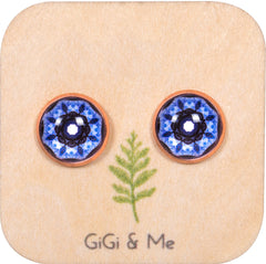 Mandala Stud Earrings in Rose Gold - ESRG012