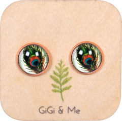 Birds of a Feather Stud Earrings in Rose Gold - ESRG018