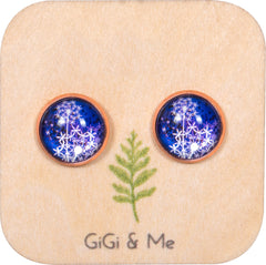 Spring Time Blossoms Stud Earrings in Rose Gold - ESRG019