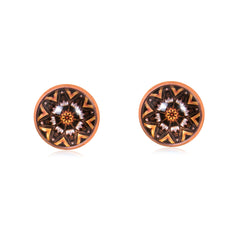 Mandala Stud Earrings in Rose Gold - ESRG031