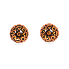 Mandala Stud Earrings in Rose Gold - ESRG034