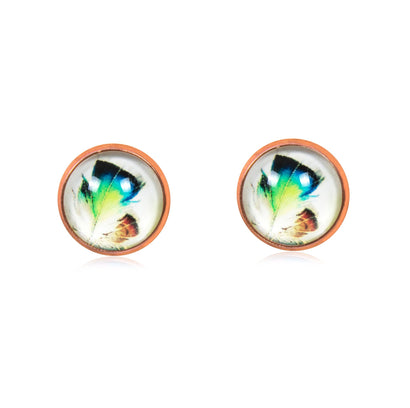Birds of a Feather Stud Earrings in Rose Gold - ESRG035