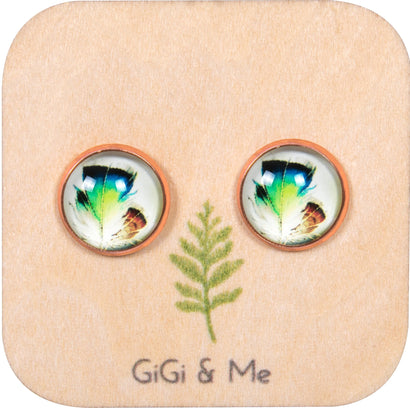 Birds of a Feather Stud Earrings in Rose Gold - ESRG039