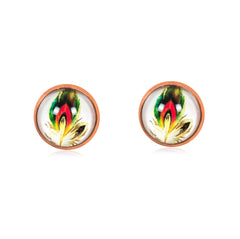 Birds of a Feather Stud Earrings in Rose Gold - ESRG040