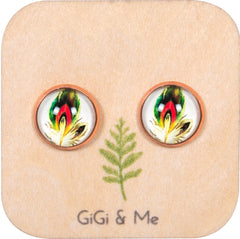 Birds of a Feather Stud Earrings in Rose Gold - ESRG040