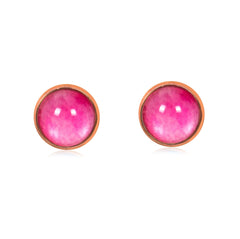 Ombre Stud Earrings in Rose Gold - ESRG054