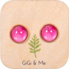 Ombre Stud Earrings in Rose Gold - ESRG054