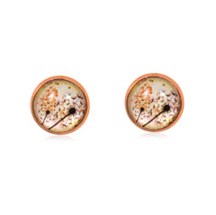 Spring Time Blossoms Stud Earrings in Rose Gold - ESRG056