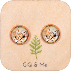 Spring Time Blossoms Stud Earrings in Rose Gold - ESRG056