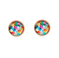 Bright & Beautiful Stud Earrings in Rose Gold - ESRG061