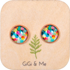 Bright & Beautiful Stud Earrings in Rose Gold - ESRG061