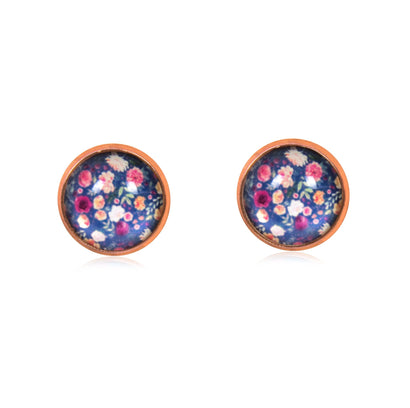 Spring Time Blossoms Stud Earrings in Rose Gold - ESRG068