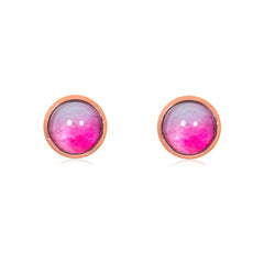 Ombre Stud Earrings in Rose Gold - ESRG079