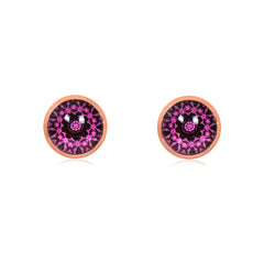 Mandala Stud Earrings in Rose Gold - ESRG082