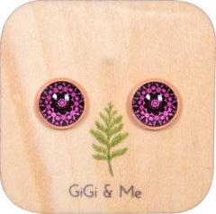 Mandala Stud Earrings in Rose Gold - ESRG082