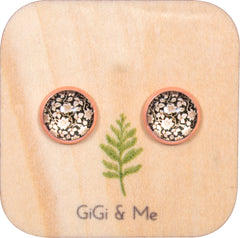 Spring Time Blossoms Stud Earrings in Rose Gold - ESRG086