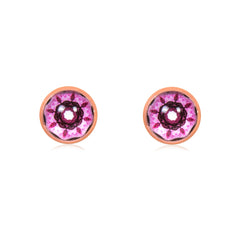 Mandala Stud Earrings in Rose Gold - ESRG092