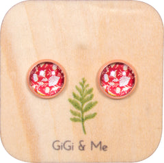 Spring Time Blossoms Stud Earrings in Rose Gold - ESRG098