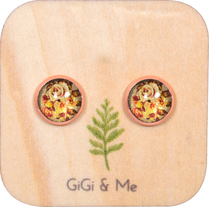 Spring Time Blossoms Stud Earrings in Rose Gold - ESRG130