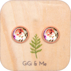 Spring Time Blossoms Stud Earrings in Rose Gold - ESRG131