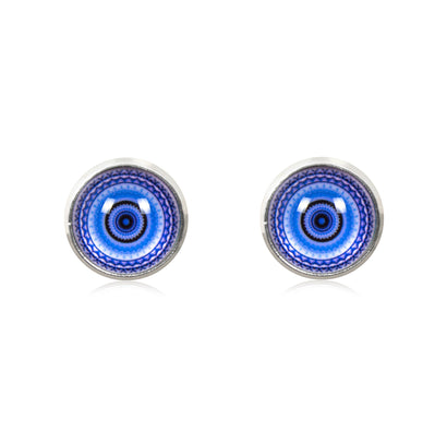 Mandala Stud Earrings in Silver - ESS008