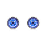 Mandala Stud Earrings in Silver - ESS008