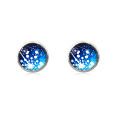 Spring Time Blossoms Stud Earrings in Silver - ESS010