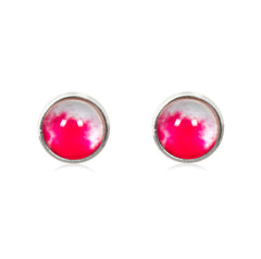 Ombre Stud Earrings in Silver - ESS020