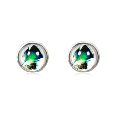 Birds of a Feather Stud Earrings in Silver - ESS034