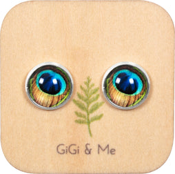 Birds of a Feather Stud Earrings in Silver - ESS038