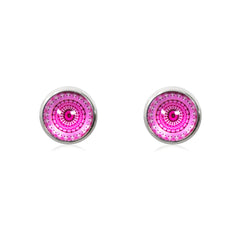 Mandala Stud Earrings in Silver - ESS051