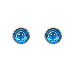 Mandala Stud Earrings in Silver - ESS085