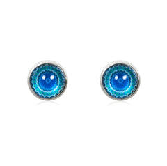 Mandala Stud Earrings in Silver - ESS101