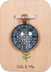 Bright & Beautiful Round Pendant in Red Copper - PRC013