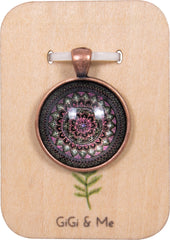 Bright & Beautiful Round Pendant in Red Copper - PRC015