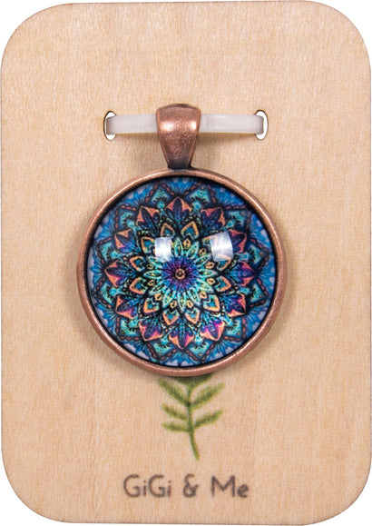 Bright & Beautiful Round Pendant in Red Copper - PRC017