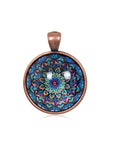 Bright & Beautiful Round Pendant in Red Copper - PRC017