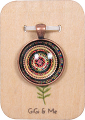 Bright & Beautiful Round Pendant in Red Copper - PRC021