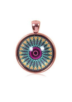 Bright & Beautiful Round Pendant in Rose Gold - PRG003