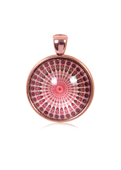 Bright & Beautiful Round Pendant in Rose Gold - PRG004