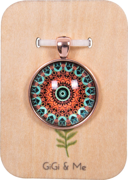 Bright & Beautiful Round Pendant in Rose Gold - PRG006