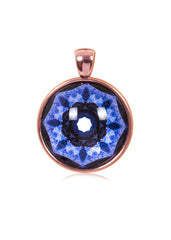 Mandala Round Pendant in Rose Gold - PRG012