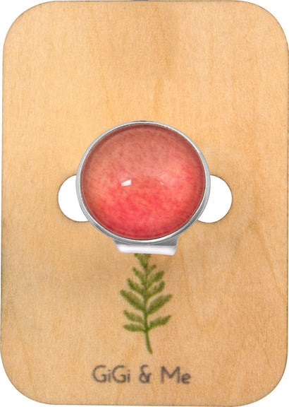 Ombre Wide Band Ring in Bright Silver - RWBBS009